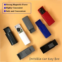 Portable Magnéitesch Autosschlëssel Hidden Safe Box Schlëssel Ersatzschlosshalter Magnéit Outdoor Stash Fir Heem Büro Auto Camion Secret Box