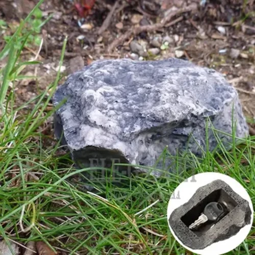 Ny i sten sikkerhedsopbevaringsboks Udendørs have nøgleskab til hjemmet RV nøgleskabe Hidden Rock Hide Keys