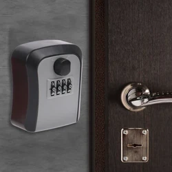 Treo Tường Chìa Khóa Lưu Trữ Hộp Bí Mật Người Tổ Chức 4 Chữ Số Mật Khẩu An Ninh Mã Bảo Vệ Khóa Nhà An Toàn Hộp Ký Gửi