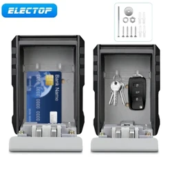 ELECTOP Treo Tường Hộp An Toàn Chất Liệu Kim Loại Mật Khẩu Khóa Phím Hộp Bảo Quản Không Chìa Khóa Cho Văn Phòng Gia Đình-Bảo Vệ Coffre pháo đài