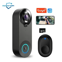 1080P Wireless WIFI Doorbell Video Intercom Dier Bell mat Kamera Tuya Smart Home fir Sécherheetsschutz PIR Bewegungserkennung
