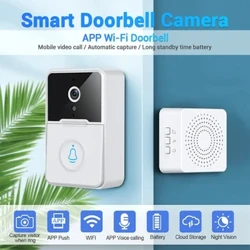 X3 Pro batterie sèche faible puissance télécommande visuelle sonnette WiFi sans fil son Variable poinçon gratuit interphone bidirectionnel caméra