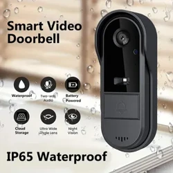 Tuya Wireless Doorbell Waterproof WIFI Vitio Smart Home Door Bell Camera Button Fa'afeiloa'i e le Chime Security Alarm mo le Fale