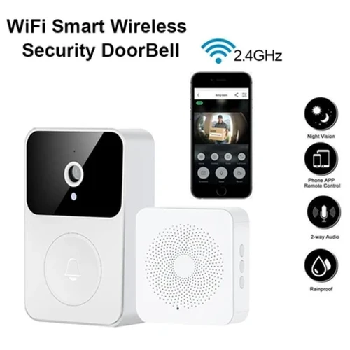 WiFi Smart Wireless Security DoorBell Kamera ya HD Kamera ya PIR ya Utambuzi wa Mwendo wa IR Alarm Smart Home Door Kengele WiFi Intercom ya Nyumbani