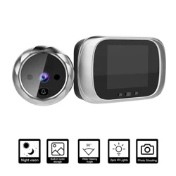 Digital Door Viewer Lubang Pintu Kamera Bel Pintu 2.8-Inch Night Vision Pemotretan Pemotretan Pintu Digital Pemantauan Pintu Digital kanggo Keamanan Rumah