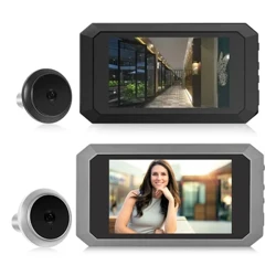 4,0 tums dörrklocka Peephole Viewer Digital dörrkamera 1080P IR Night Vision Cat Eye Door Bell Outdoor Smart Home Security Camera
