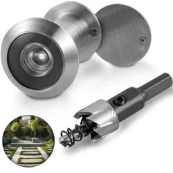 Spioncino per porta Spioncino in ottone Spioncino di sicurezza a 200 gradi Spioncino di sicurezza Spioncino per porta anteriore regolabile Lenti ottiche HD