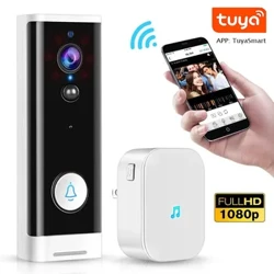 ʻO WiFi Smart Video Doorbell Camera 1080P HD Wireless Smart Home Door Bel IR Night Vision PIR Detection no ka Home Security