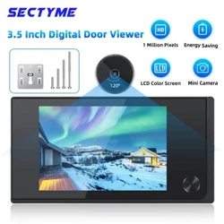 3,5 Zoll Peephole Digital Doorbell Kamera 120 Grad Winkel Peephole Viewer Smart Home Outdoor Cat Eye Visual Doorbell