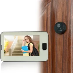 Telecamera per campanello spioncino per visione notturna a infrarossi da 4,3 pollici Visualizzatore per spioncino Occhio di gatto Campanello per porte Smart Home Monitor Spioncino digitale