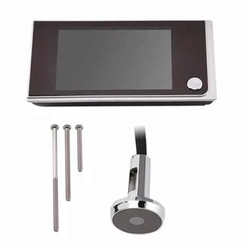 I-Peephole Camera Viewer Anti-Sela 3.5in LCD Umbala Wesikrini Sangaphakathi Esibonakalayo 120 Degree I-Angle Peephole Viewer Video Eye Door Bell