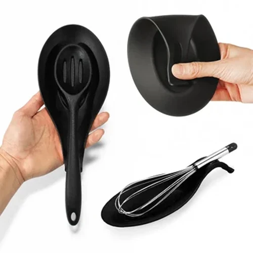 Silicone Insulation Spoon Rest Ang Heat Resistant Placemat Drink Glass Coaster Tray Spoon Pad Eat Mat Pot Holder Mga Accessory sa Kusina