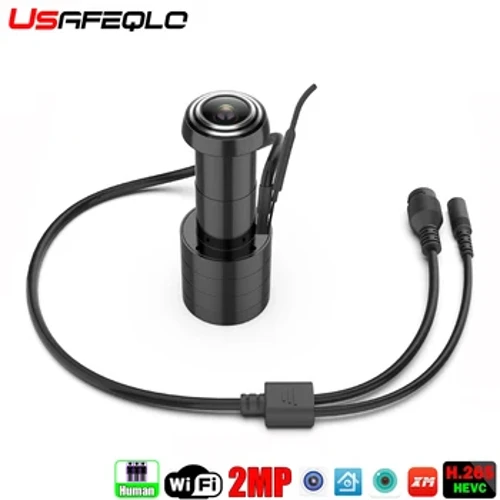 iCSEE Door Eye Hole Security 1080P HD 1,7 mm objektyvas plataus kampo FishEye CCTV tinklo Mini Peephole Door Wifi kamera P2P Xmeye VMS