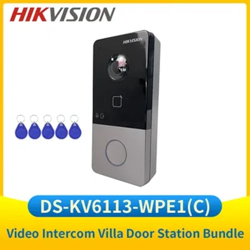 Hikvision DS-KV6113-WPE1(C) Video ya Mlango ya Simu ya Villa Outdoor wireless IP Video Intercom Door Station WIFI Doorbell POE