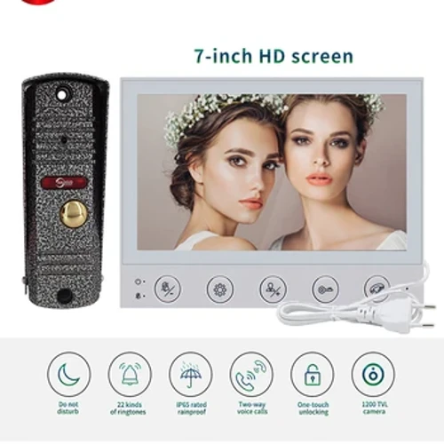 Anjielosmart Có Dây Video Liên Lạc Nội Bộ An Ninh Liên Lạc Nội Bộ 1200TVL HD Camera Video Chuông Cửa Camera Quan Sát Ban Đêm Chuông Cửa Cho Gia Đình