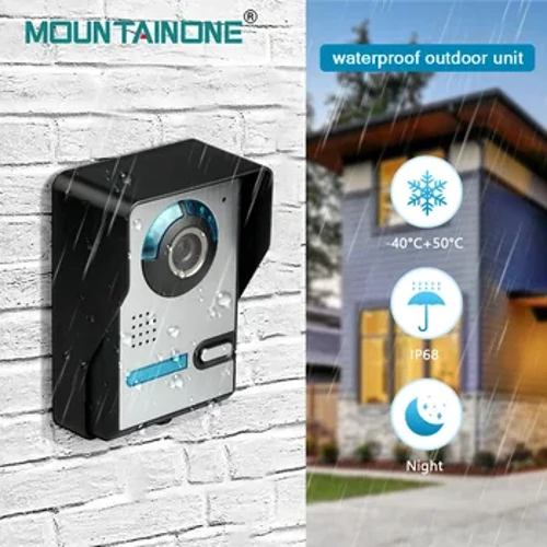 Video Dier Telefon Doorbell Intercom System 1000TVL Wetterbeständeg Kamera Spär Nëmmen Outdoor Station
