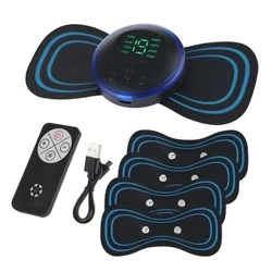 EMS Neck Massager Electric Cervical Vertebra Massage Patch para sa Muscle Pain Relief & Shoulder Relaxation Portable Neck Stretcher