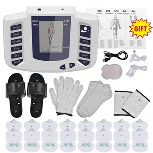 EMS Tens Unit professionel muskelstimulator Bærbar elektrisk kropsmassager Mikrostrømme lavfrekvent afslappende fysioterapi
