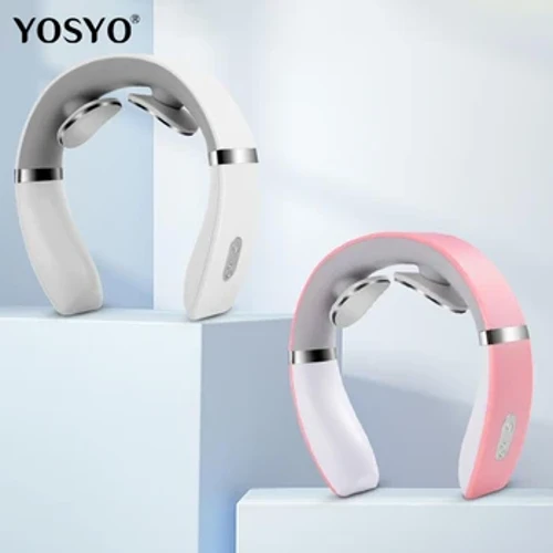 Thông Minh Mới Vai Cổ Cơ Máy Massage Nhiệt Điện Thư Giãn Cơ Thể Bạn Bất Cứ Lúc Nào Sạc USB Trắng
