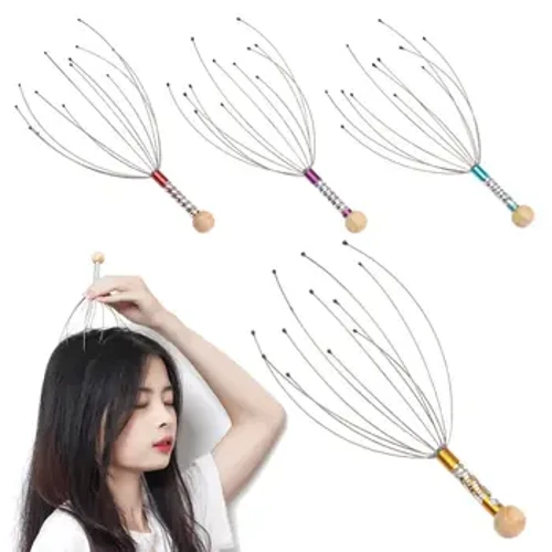 Masažna naprava za glavo, vrat in telo iz vročega nerjavečega jekla Octopus Relax Stress Scalp Tool Blood Circulate Massager Oprema Massager Tools