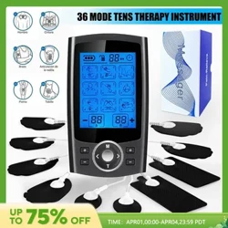 Spreagthóir Muscle Tens 36 Mód Leictreach EMS Massage Coirp Meaisín Slimming Digiteach Suathaireacht Matáin