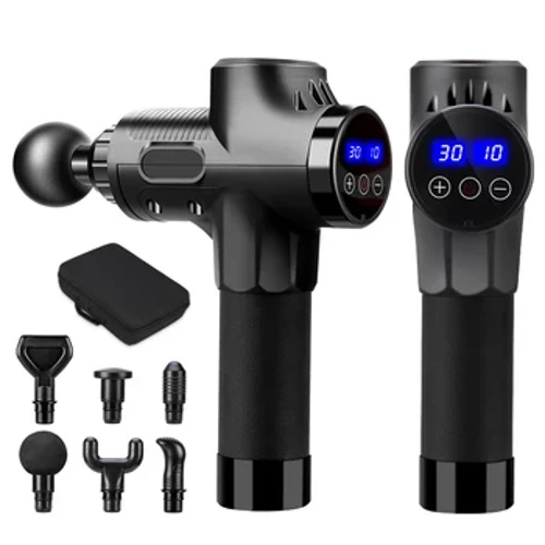 Fascial Massage Gun Electric Percussion Pistol Massager Leeg ng Katawan Likod Deep Tissue Muscle Relaxation Pain Relief Fitness