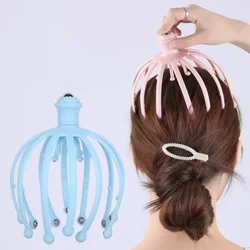 12/18 Máy mát xa giải nén đầu Claws Máy mát xa thư giãn bóng xoay bạch tuộc