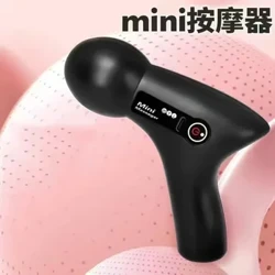 Massage Mini Massage Màn Hình LCD 6 Đầu Súng Cơ Máy Mát Xa Di Động Điện Fascia Súng Cho Cổ Chân Cơ Thể Fascia Súng