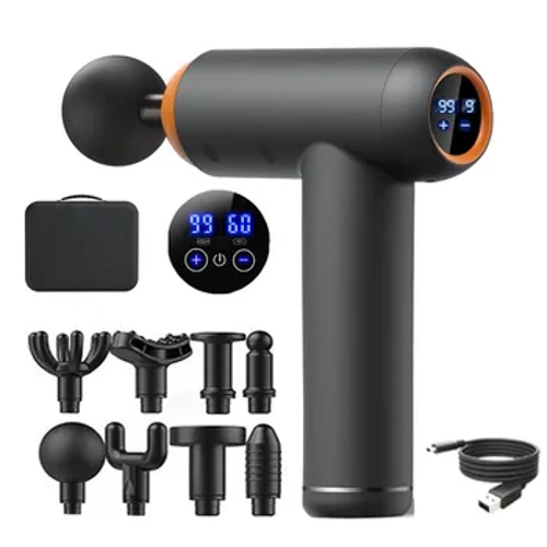 99 Gears masszázspisztoly Smart Fascia pisztoly elektromos nyakmasszírozó eszköz testmasszázshoz, relaxációhoz, fitnesz izomfájdalomcsillapításhoz
