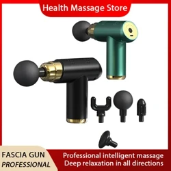 Airsidun Fascia Gun Muscle Massage Gun Deep Muscle Massager 4 Adjustable Speeds 4 Massage Heads To Relax Muscle And Relieve Pain