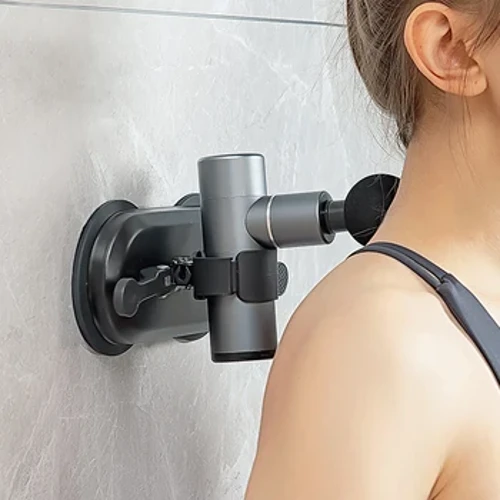 Massage gun bracket double suction cup malakas na adsorption para sa Fascia gun bracket Massager free hands