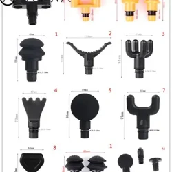 Universal Fascia Gun Ersatz Massage Gun Head Silikon Massage Head Set Gesondheet Massage Gun Muskel Kierper Entspanung Fascia
