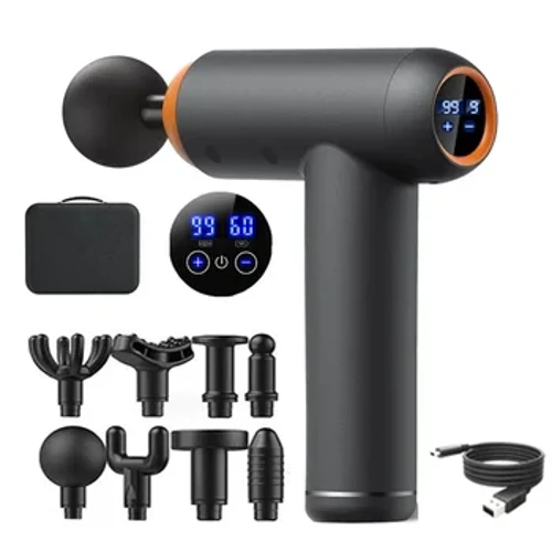 Fascia Gun Elektresch Massage Pistoul Hals Kierper Massage Muskel Entspanung Fitness Muskel Péng Relief Portable Fitness Apparat FasciaGun