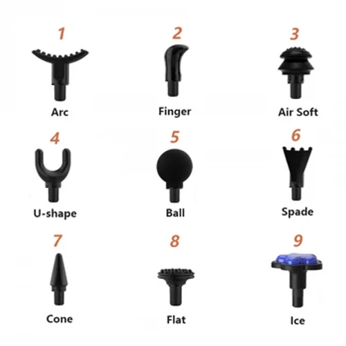 12MM Mini Fascia Gun Massage Head Universal Aina