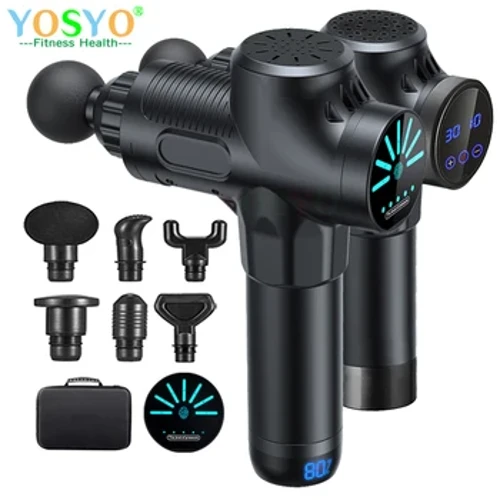 Profesional Fascial Pijat Gun Olahraga Relaksasi Kebugaran EMS Otot Stimulator Handheld Massager