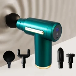 Elektrisk kompression Vibration Fascia Gun 6 växlar Djup muskelmassager Träning Smärtlindring Kroppsmassager Celluliter Hälsa