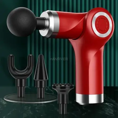 Mini ausklappen Massage Gun Dammen Portable Muskel Entspanung Fitness Equipement Fascia Gun