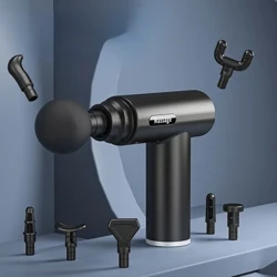 Fascia Gun Muscle Relaxation Massager Pipi'ilima Meafaigaluega Decompression Meafaigaluega Laiti Vibration Muscle Relaxation Fa'amalositino Fa'atiga tiga.