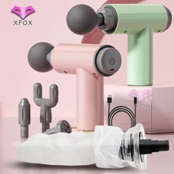 Fascia Massge Gun Vibration Deep Tissue Muscle Relaxation Massager Φορητή συσκευή γυμναστικής για ανακούφιση από τον πόνο του αυχένα του σώματος
