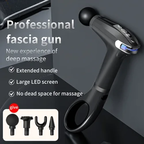 Aggiorna e smonta la maniglia, la pistola fasciale, il display LCD intelligente, il rilassatore muscolare regolabile multi-gamma esteso e portatile