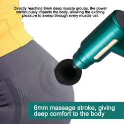 Elektrisk Vibration Fascia Gun Djup Muscle Massageador Lindra träning Smärta Kroppsmassager Bantning celluliter Hälsovård Gun