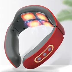 Electric Neck and Shoulder Pulse Massager 6 mode 9 na antas Naaayos na Heat Cervical Vertebra Relax Pain Relief Kneading Machine