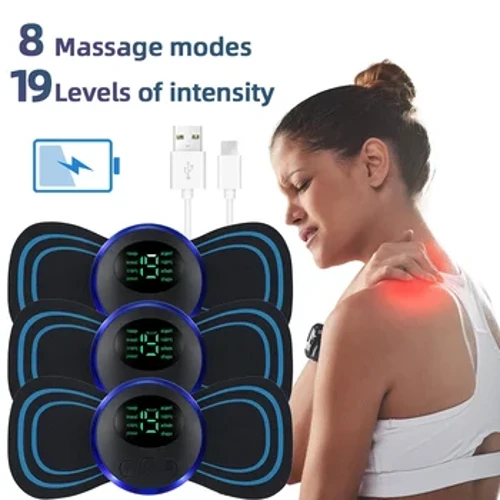 I-Electric Neck Massager EMS I-Muscle Massage Stimulator Insimbi Ephansi Yemvamisa Emuva Emuva Ithole Lenkonyane Ibopha Amalunga Amalunga Idivayisi Encane