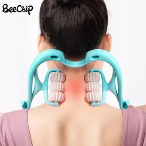 Gebärmutterkierper Massager Clip Hals Massage Artefakt Sechs Rad Hals Kneading Massager Manuell Multifunktionell Heemverbrauch Middegkeet Relief