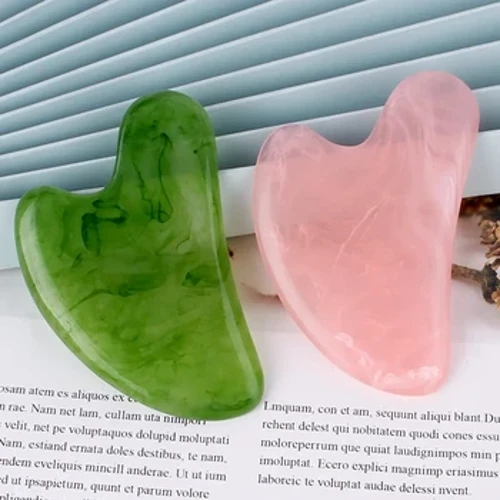 괄사 Stone Gua Sha Massage Board for Face Rose Quartz Guasha Plate Jade Face Massager Scrapers Tools for Face Neck Back Body