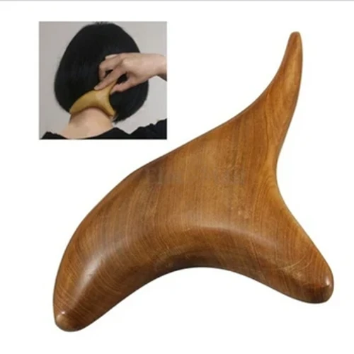 I-Triangle Yokhuni I-Massager Yomzimba Intamo Relax Ukujikeleza Kwegazi I-Trigeminal Fragrant Wood Reflexology Tool Ukwelashwa kwe-SPA