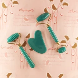 I-Gua Sha Massage Board Intamo Ubuso Ubuso Be-Anti Wrinkle Massager Ithuluzi Lokubhucunga Isikhumba Sobuso Ukuphakamisa I-Anti-Aging Face Roller Acupuncture Isudi ye-Guasha