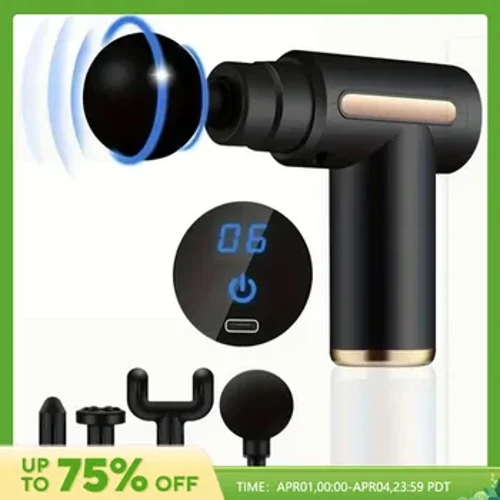 ʻO Protable Mini Muscle Massage Gun Kino Massager Hohonu Paʻa lima Percussion Massager no ke kino kua a me ka ʻāʻī wāwae