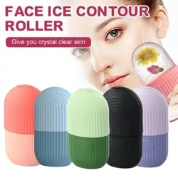 Amathreyi e-Silicone Ice Cube Ubuhle Ephakamisa I-Ice Ball Face Massager I-Contouring Eye Roller Ukwelashwa Kobuso Yehlisa Ithuluzi Lokunakekela Isikhumba