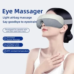 Masażer do oczu 6D Inteligentna poduszka powietrzna wibracyjna Przyrząd do pielęgnacji oczu Gorący kompres Bluetooth Okulary do masażu oczu Etui na zmęczenie
